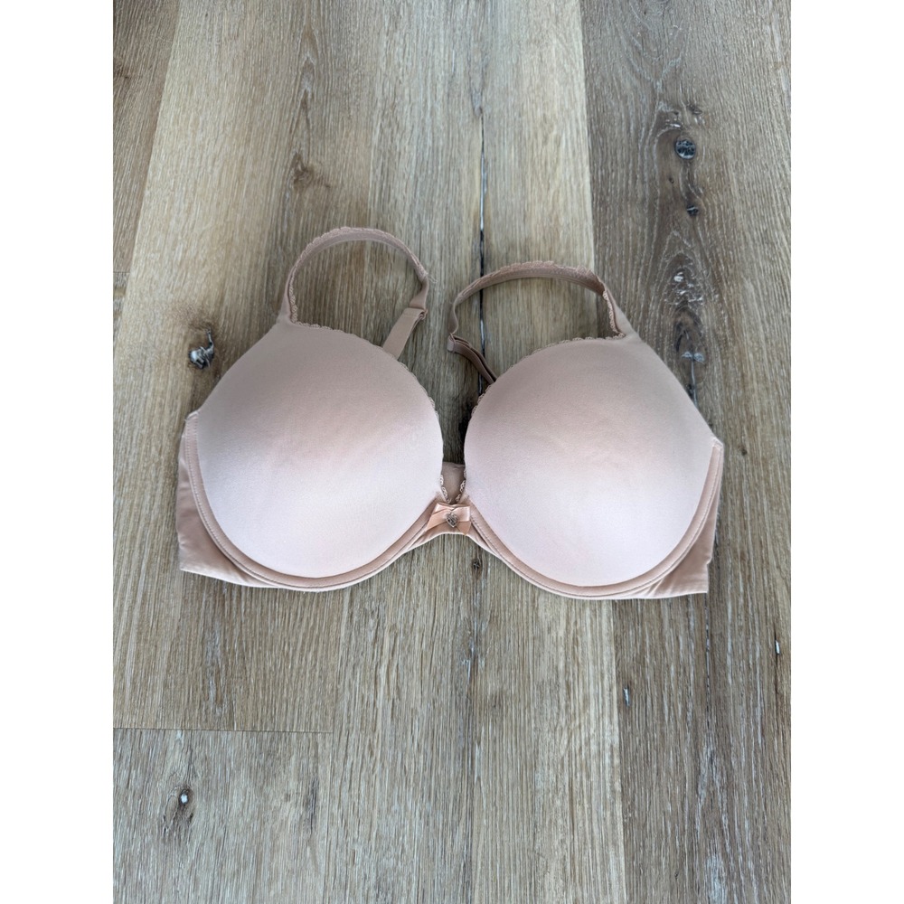 Body by Victoria Secret Push-Up Bra Women 36DD Nude Padded Lace Underwire
